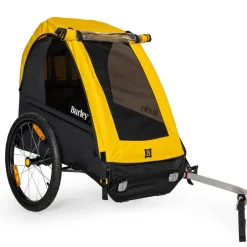 Kinderkarren < Burley Bee Single Fietskar voor 1 Kind - geel/zwart