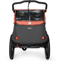 Kinderkarren < Burley Cub X Fietskar voor 1-2 Kinderen - sandstone red/charcoal