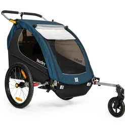 Burley Encore X Fietskar voor 1-2 Kinderen - pacific blue/black