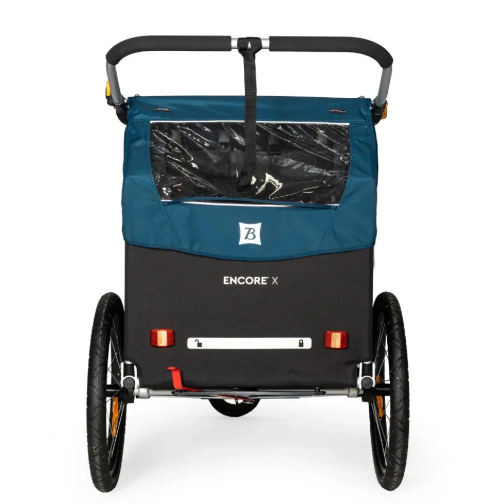 Burley Encore X Fietskar voor 1-2 Kinderen - pacific blue/black