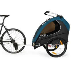 Burley Encore X Fietskar voor 1-2 Kinderen - pacific blue/black