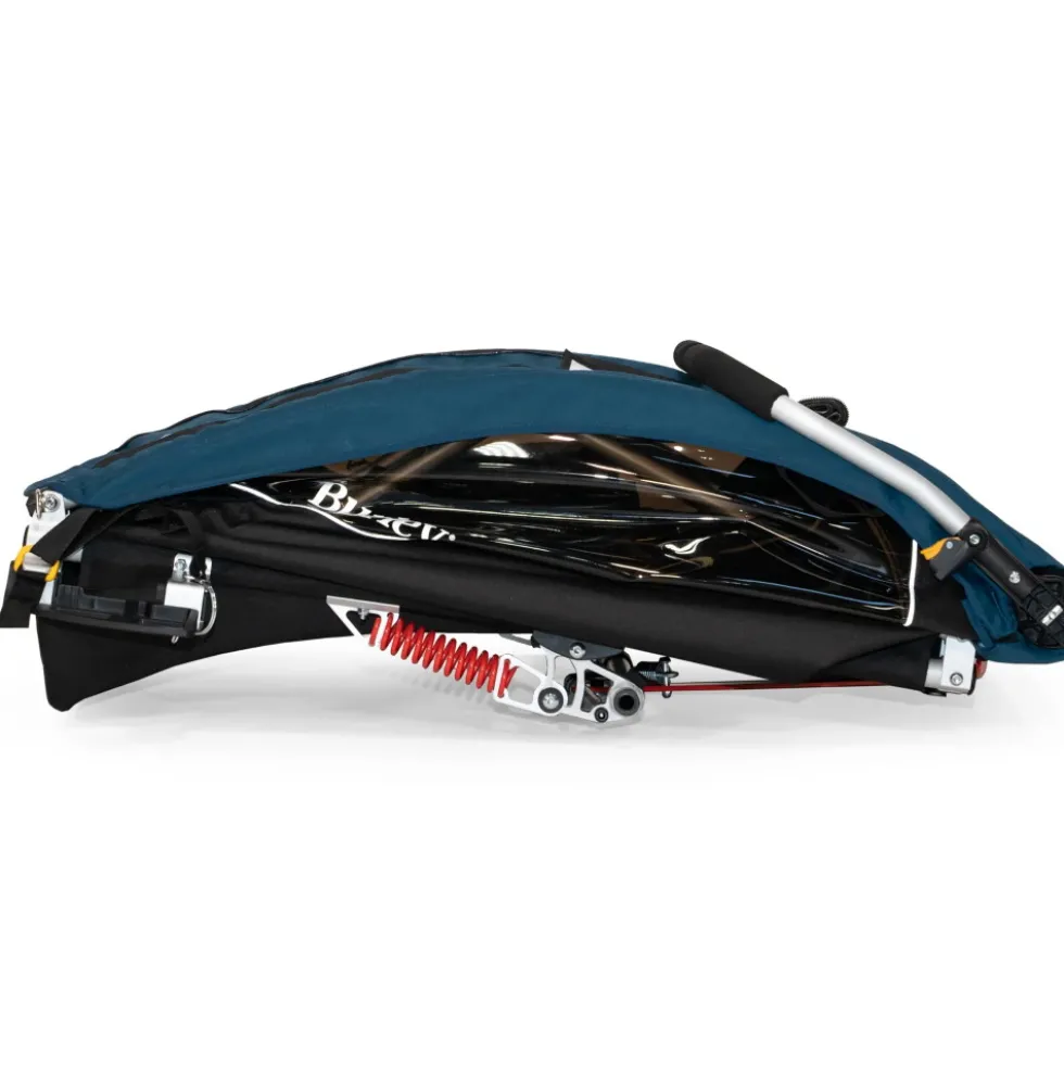 Burley Encore X Fietskar voor 1-2 Kinderen - pacific blue/black