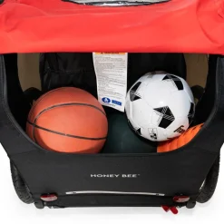 Burley Honey Bee Fietskar voor 1-2 Kinderen - rood/zwart