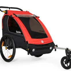 Burley Honey Bee Fietskar voor 1-2 Kinderen - rood/zwart