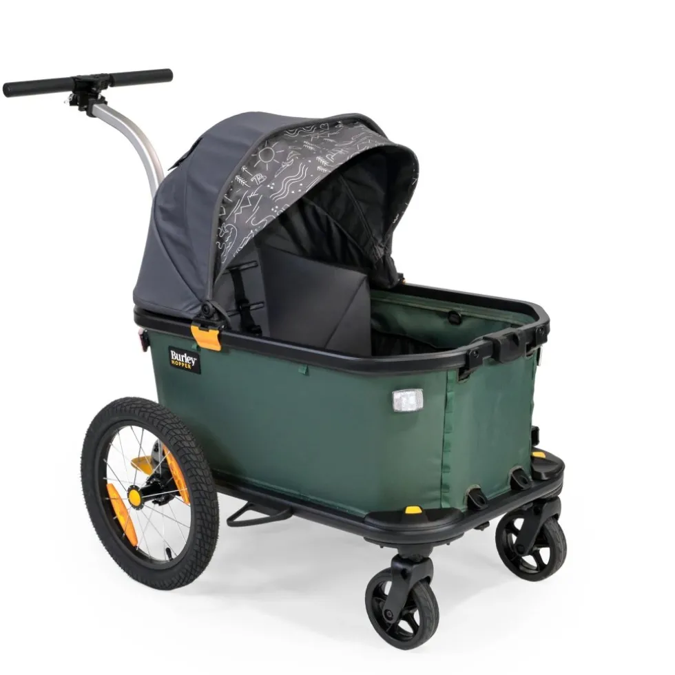 Burley Hopper Zittinginzet en Zonnescherm Kit