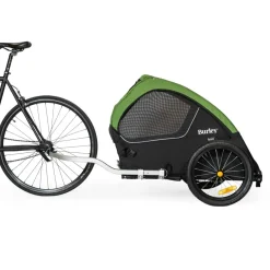 Burley Tail Wagon Fietskar voor Honden - groen/zwart