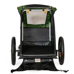 Burley Tail Wagon Fietskar voor Honden - groen/zwart