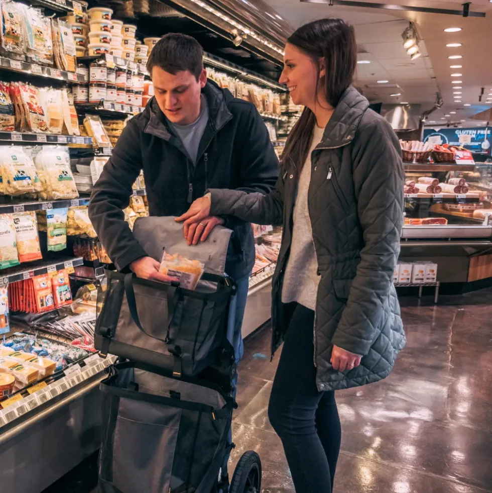 Burley Travoy Lower Market Bag - Onderste Fietstas 40L - donkergrijs
