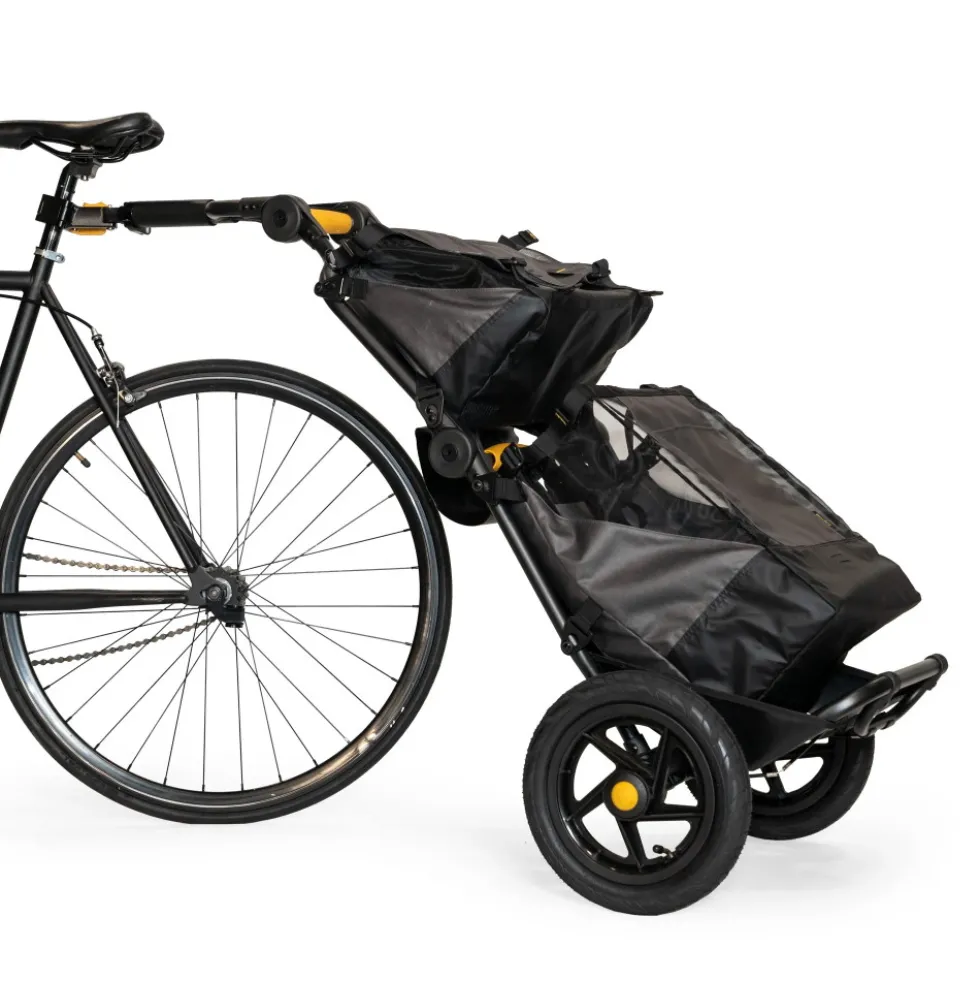 Burley Travoy Upper Market Bag - Bovenste Fietstas 22L - donkergrijs