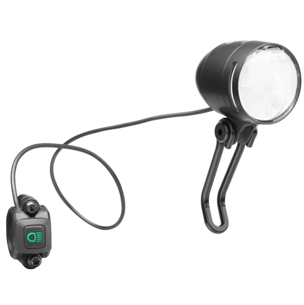 Busch + Müller Fietslamp Vooraan - LUMOTEC IQ-XS E Highbeam - 167HRU65-0B - zwart