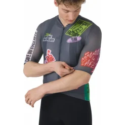 Café du Cycliste x Café Factory Team Bergida Fietsshirt met Korte Mouwen Heren - multico