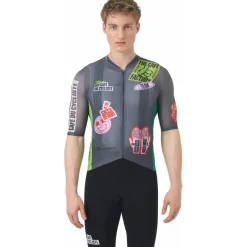 Café du Cycliste x Café Factory Team Bergida Fietsshirt met Korte Mouwen Heren - multico