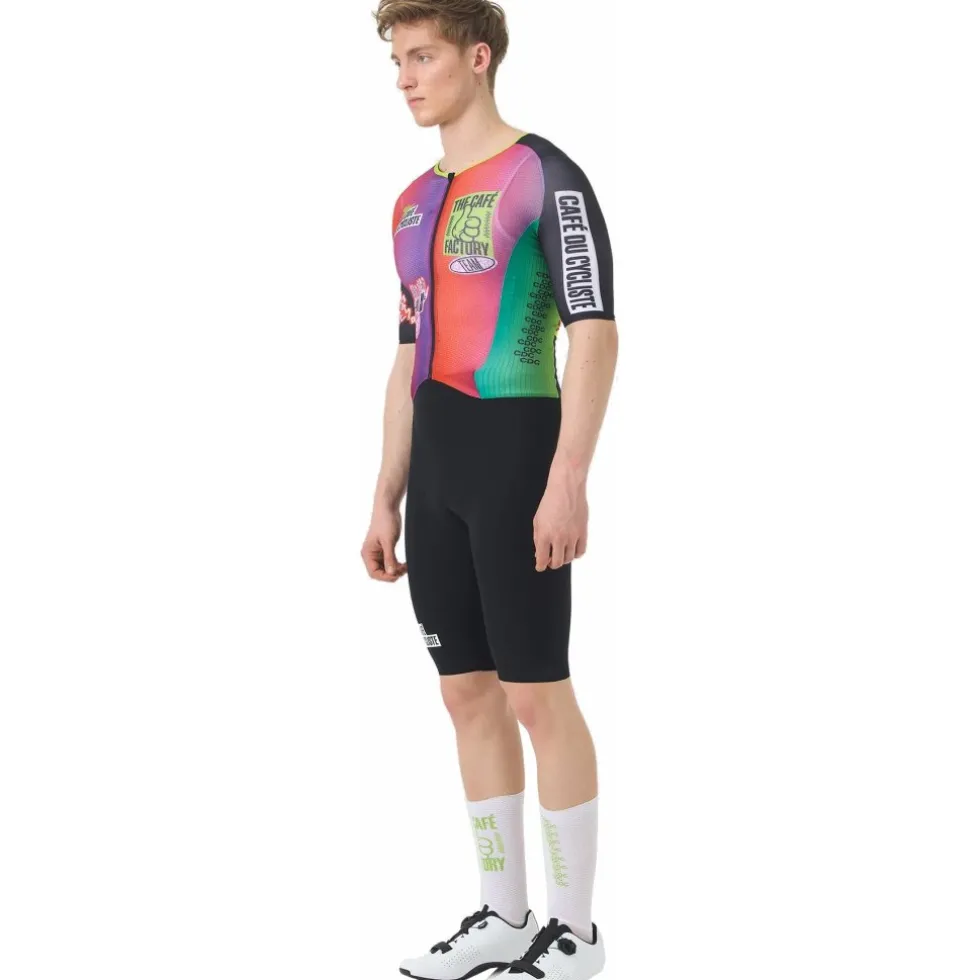 Café du Cycliste x Café Factory Team Cerise Racebody Heren - black