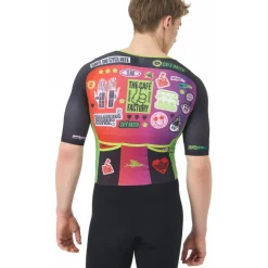 Café du Cycliste x Café Factory Team Cerise Racebody Heren - black