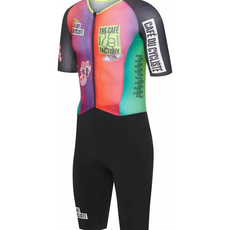 Café du Cycliste x Café Factory Team Cerise Racebody Heren - black