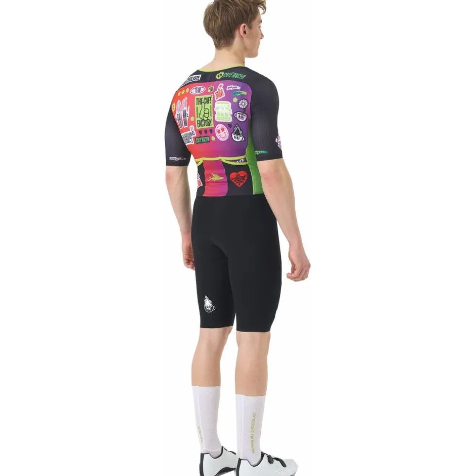Café du Cycliste x Café Factory Team Cerise Racebody Heren - black