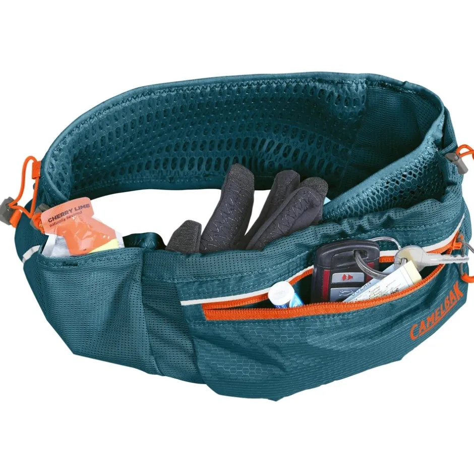 Tassen < CamelBak Ultra Belt 2.5L Heuptas + 500 ml Quick Stow™-fles - XS/S - corsair teal