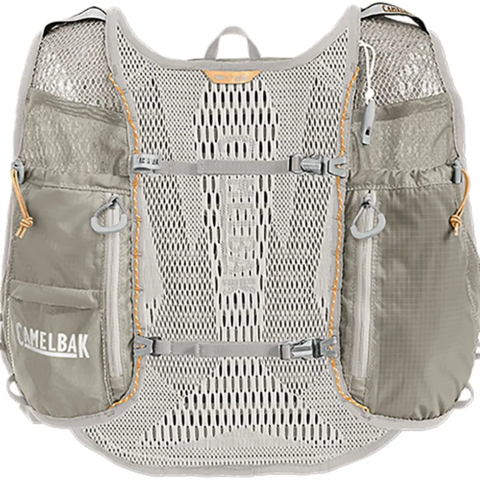 CamelBak Zephyr Pro 12 Hardloop-Bodywarmer Dames + 2 x 500ml Quick Stow™ Flasks - flint grey