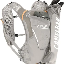 CamelBak Zephyr Pro 12 Hardloop-Bodywarmer Dames + 2 x 500ml Quick Stow™ Flasks - flint grey