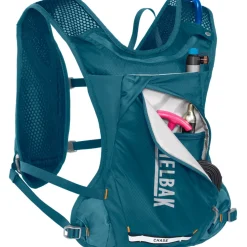 CamelBak Chase Race 4L Hydratatievest + 1,5 liter Crux-reservoir - moroccan blue