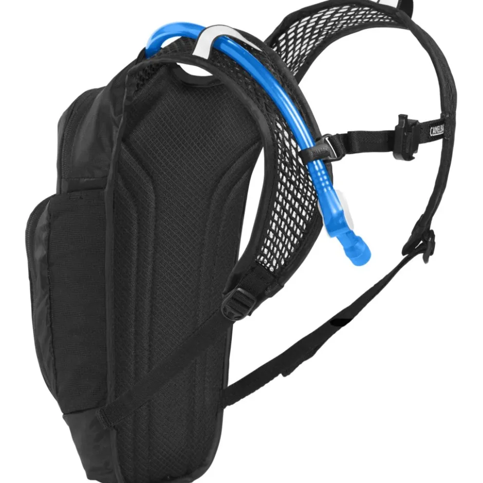 Drinkrugzakken < CamelBak Mini M.U.L.E. 5L Drinkrugzak voor kinderen + 1,5 liter Crux-reservoir - zwart/flames