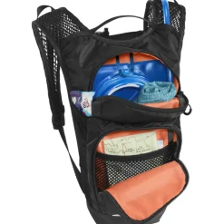 Drinkrugzakken < CamelBak Mini M.U.L.E. 5L Drinkrugzak voor kinderen + 1,5 liter Crux-reservoir - zwart/flames