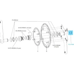 Bouten|Gereedschap En Onderhoud < Campagnolo FC-PO007 Crank Arm Fixing Bolt for Potenza and Centaur 11-speed Crankset