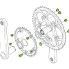 Campagnolo FC-SR100 / FCAT300 Chainring Bolts Set