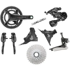 Groepsets < Campagnolo Record groepset 2x12-speed - Hydraulische schijfrem - Flat mount