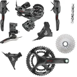 Campagnolo Super Record EPS Schakelgroep 2x12-Voudig - Hydraulische Schijfrem - Flat Mount