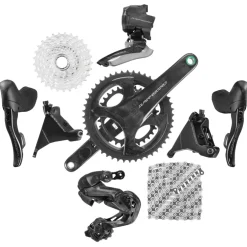 Campagnolo Super Record WRL Schakelgroep 2x12-voudig + 13 Rem/Shifter Hendel - Ergopower | Hydraulische schijfremmen - Flat Mount