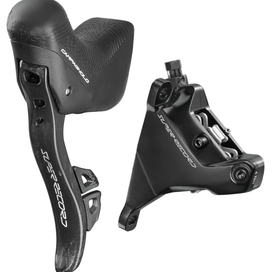 Groepsets < Campagnolo Super Record WRL Schakelgroep 2x12-Voudig - Hydraulische Schijfrem - Flat Mount - Powermeter Crankset