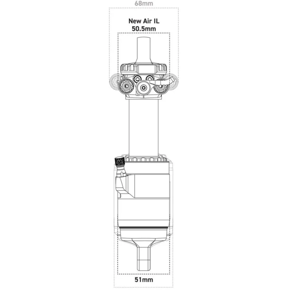 Cane Creek DB Air IL Demper (Next Gen) - zwart