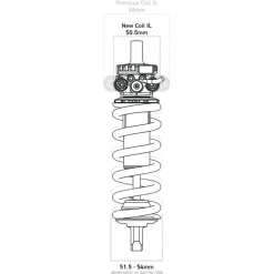 Cane Creek DB Coil IL Demper (Next Gen) - zwart