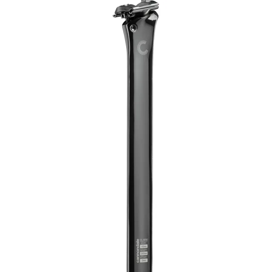 Vaste Zadelpennen < Cannondale C1 Aero 40 V2 Carbon Zadelpen | 365 mm - 0mm Setback - zwart