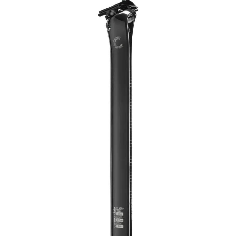 Vaste Zadelpennen < Cannondale C1 Aero 40 V2 Carbon Zadelpen | 365 mm - 0mm Setback - zwart