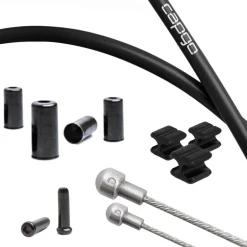 Bowdenkabels En Buitenkabels < capgo Remkabelset - Blue Line | PTFE - Road (Shimano/SRAM) | zwart