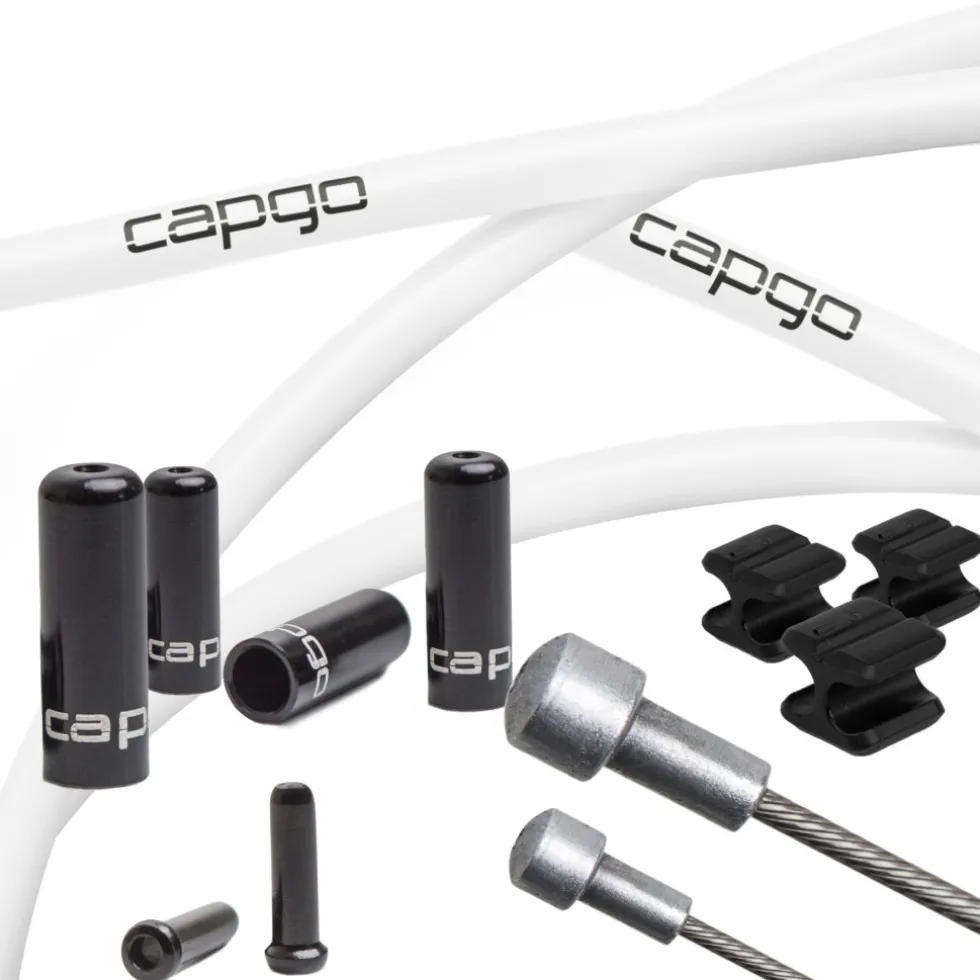 capgo Remkabelset - Orange Line | Kevlar/PTFE - Road (Campagnolo) | wit