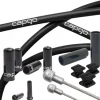 Bowdenkabels En Buitenkabels < capgo Remkabelset - Orange Line | Kevlar/PTFE | voor Schijfrem (mechanisch) - Road (Shimano/SRAM) | zwart