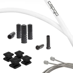 Bowdenkabels En Buitenkabels < capgo Schakelkabelset - Blue Line | Double (2x) - Road (Campagnolo) | wit