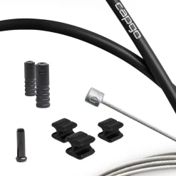 Bowdenkabels En Buitenkabels < capgo Schakelkabelset - Blue Line | Single (1x) - E-Bike/MTB (Shimano/SRAM) | zwart