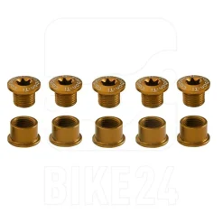 Carbon-Ti X-Fix Road Chainring Fixing Bolt Set - gold