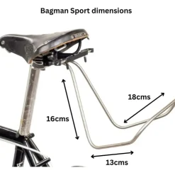 Carradice Bagman Support Sport Bagagedrager - Quick Release - zilver