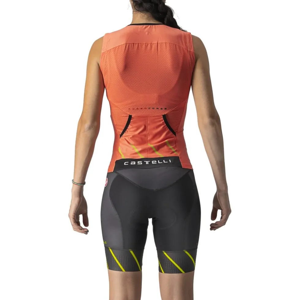 Castelli Free 2 Tri Tank Dames - coral flash 583