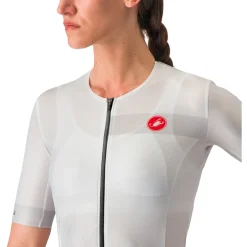 Castelli Free Speed 2 Race Fietsshirt met Korte Mouwen Dames - wit/zwart 001