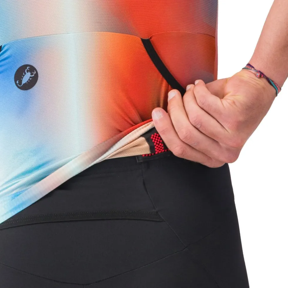 Castelli Free Speed 3 Race Fietsshirt met Korte Mouwen Heren - paprika/winter sky 655
