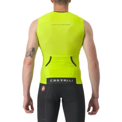 Castelli Free Tri 2 Shirt zonder Mouwen Heren - electric lime/niagara blue 383