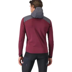 Castelli Unltd Roam Hoodie Heren - bordeaux/lead grey 421