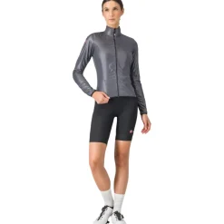 Castelli Aria Shell Jas Dames - dark grey 030