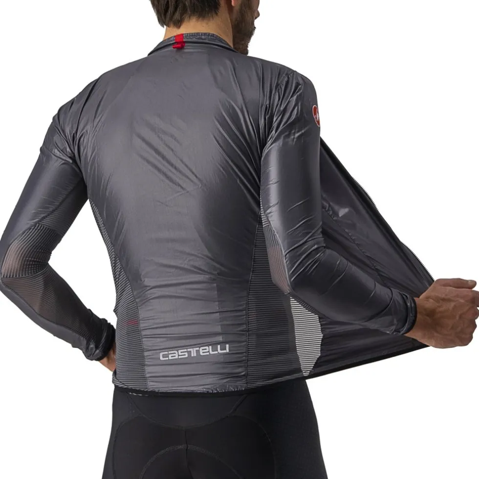 Castelli Aria Shell Jas Heren - dark grey 030